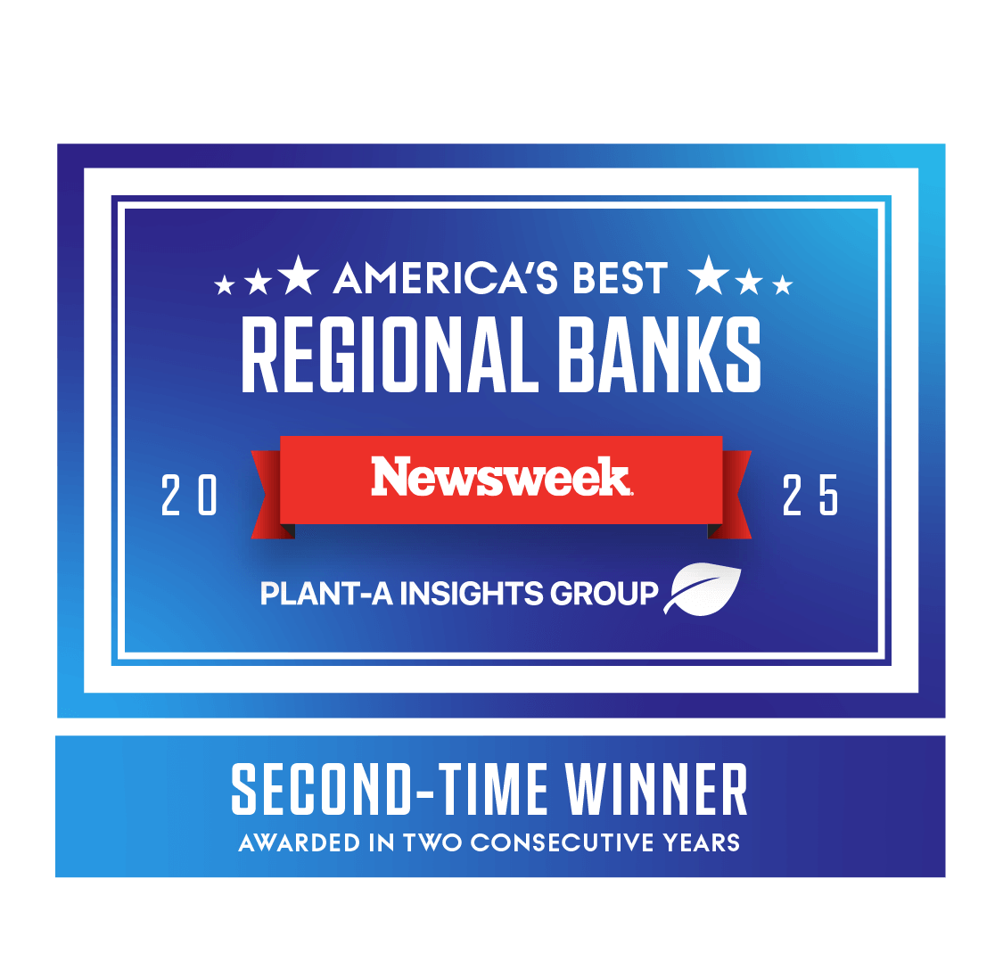 Image featuring the words America's Best Regional Banks Newsweek 2025